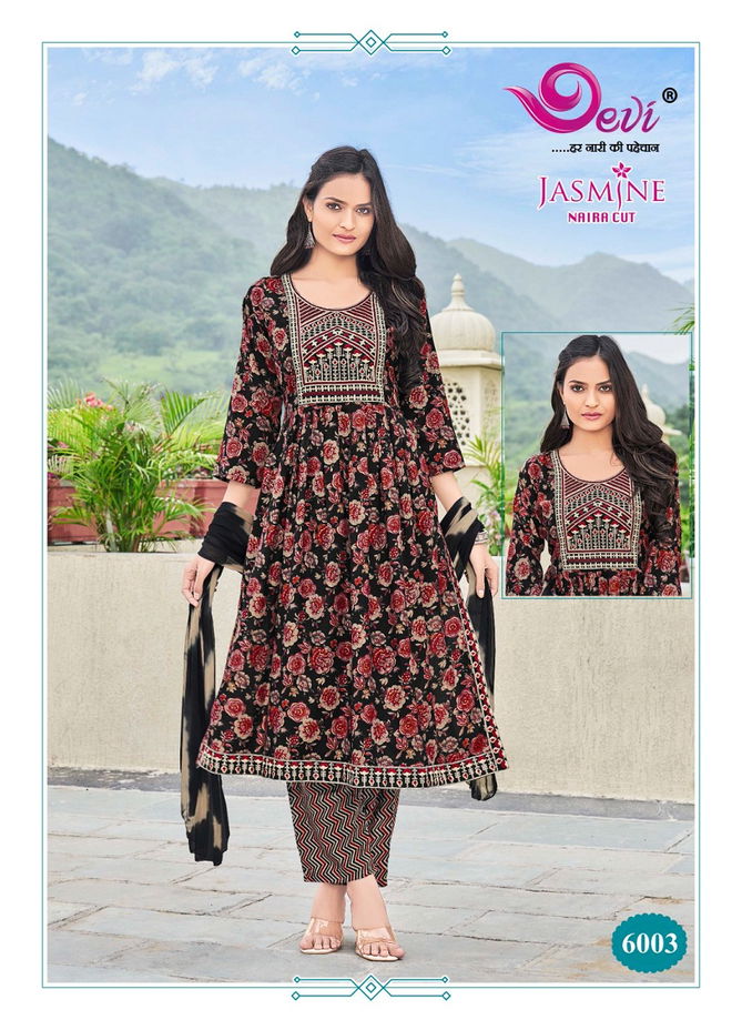 Jasmine Vol 6 By Devi Rayon Capsule Printed Kurti WIth Bottom Dupatta Wholesale Online
